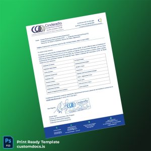 custom Afghanistan Cinderella Construction Company Employment Verification Letter Template - Word & PDF File Preview - CustomDocs