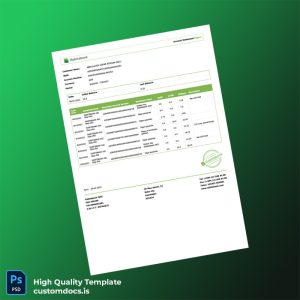 Azerbaijan Rabitabank Account Statement Template in Word and PDF formats