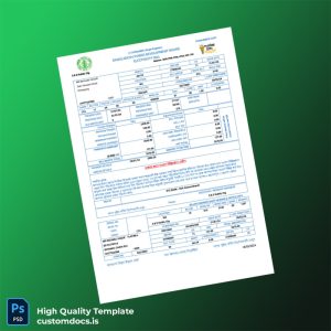 Bangladesh Chittagong Electric Supply Authority Editable Utility Bill Template in Word and PDF formats