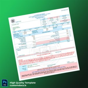 Bangladesh Dhaka Power Distribution Company Editable Utility Bill Template in Word and PDF formats