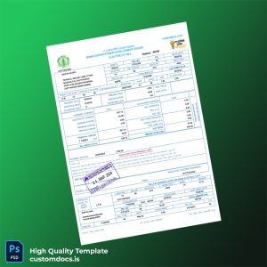 Bangladesh FIRST SECURITY ISLAMI BANK LTD Editable Utility Bill Template in Word and PDF formats