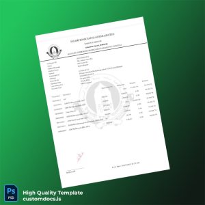 Bangladesh Islami Bank Account Statement Template in Word and PDF formats