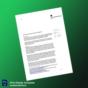 custom Bangladesh Ministry of Health Birth Registration Certificate Template - Word & PDF File Preview - CustomDocs