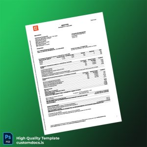 Bulgaria CEZ Electro Bulgaria AD Editable Utility Bill Template in Word and PDF formats