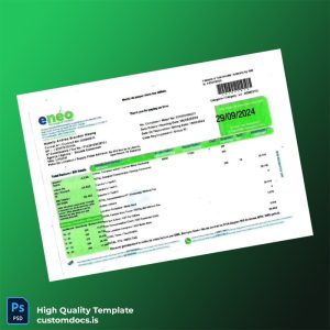 Cameroon Portes S A Editable Utility Bill Template in Word and PDF formats