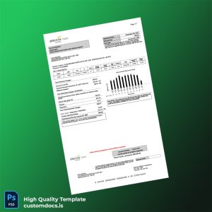 Canada Alectra Utilities Corporation Editable Utility Bill Template in Word and PDF formats