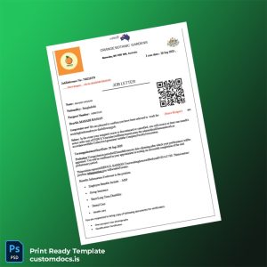 custom Canada Paul Barron Employment Verification Letter Template - Word & PDF File Preview - CustomDocs