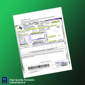 Colombia Alcanos De Colombia S A E S P Editable Utility Bill Template in Word and PDF formats