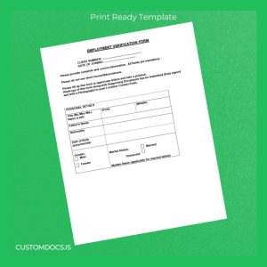 custom Corrival Corporate Consultants Ltd Employment Verification Letter Template - Word & PDF File Preview - CustomDocs