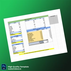 Desso Editable Utility Bill Template in Word and PDF formats