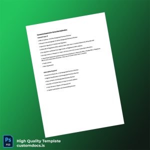 Editable Partnership Registration Documents Template in Word and PDF formats