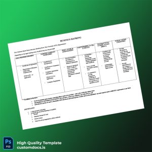 Ghana First National Bank Ghana Editable KYC Requirements Template in Word and PDF formats