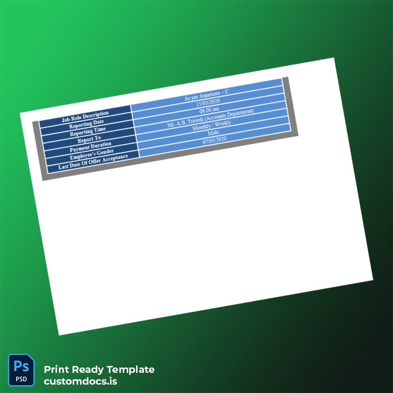 Custom India ABC PQR Ltd Employment Verification Letter Template in Word and PDF formats page 2 File Preview - CustomDocs