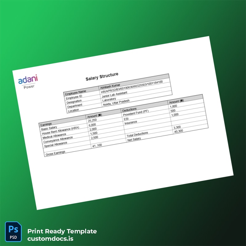 Custom India Adani Employment Verification Letter Template in Word and PDF formats page 4 File Preview - CustomDocs