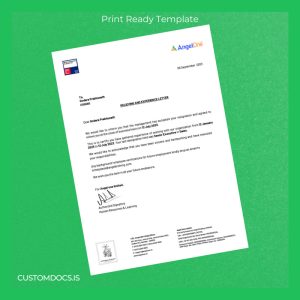 custom India Angel One Limited Relieving and Experience Letter Template - Word & PDF File Preview - CustomDocs