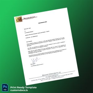 custom India Bhavyansh Infotech Services Pvt Ltd Employment Verification Letter Template - Word & PDF File Preview - CustomDocs