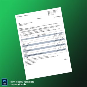 custom India Blackboard E-Learning Pvt Ltd Employment Offer Letter Template - Word & PDF File Preview - CustomDocs