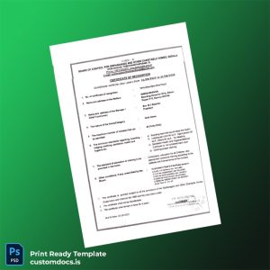 custom India Board of Control for Orphanages and Other Charitable Homes Registration Certificate Template - Word & PDF File Preview - CustomDocs