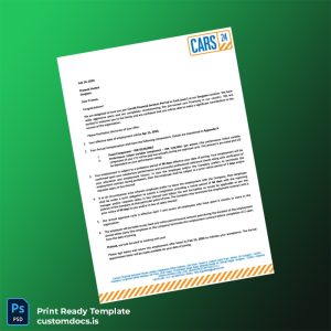 custom India Cars24 Financial Services Employment Verification Letter Template - Word & PDF File Preview - CustomDocs