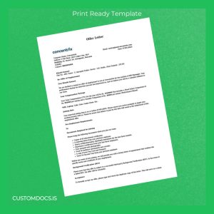 custom India Concentrix Employment Verification Letter Template - Word & PDF File Preview - CustomDocs