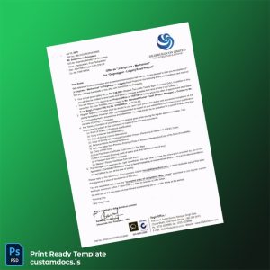 custom India Dilip Buildcon Limited Employment Verification Letter Template - Word & PDF File Preview - CustomDocs