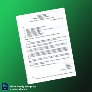 custom India Directorate of Motor Vehicles Driving License and Registration Certificate Template - Word & PDF File Preview - CustomDocs