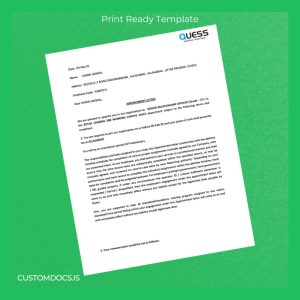 custom India Harsh Jaiswal Salary Certificate Template - Word & PDF File Preview - CustomDocs