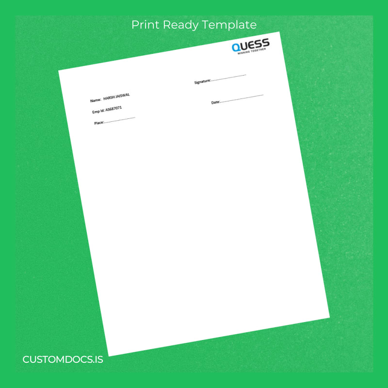 Custom India Harsh Jaiswal Salary Certificate Template in Word and PDF formats page 6 File Preview - CustomDocs