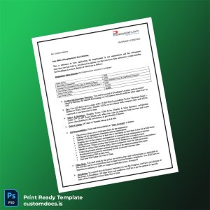 custom India Ideaspromo Solutions Employment Verification Letter Template - Word & PDF File Preview - CustomDocs