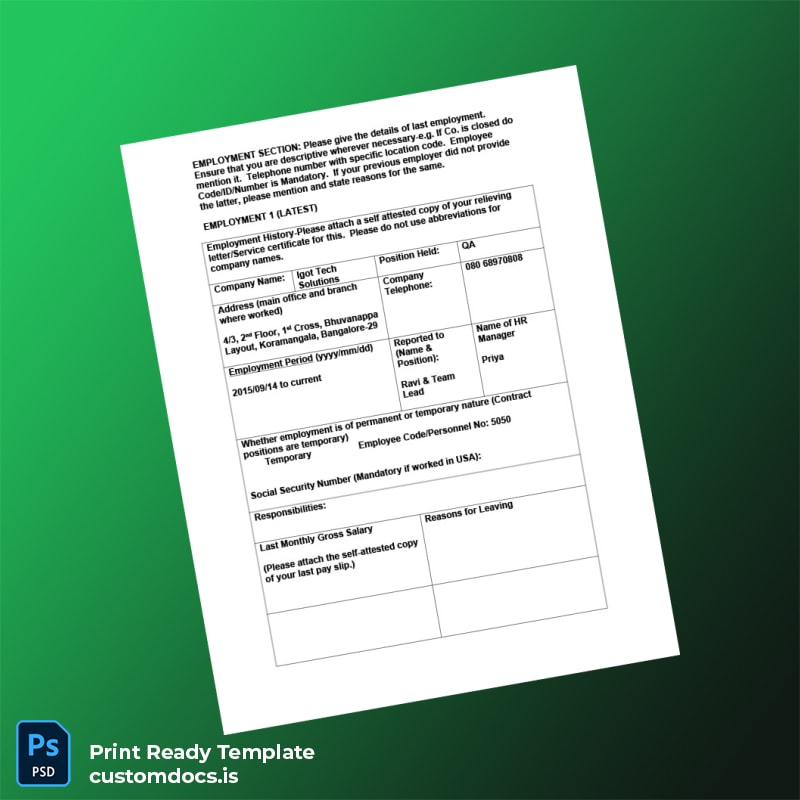 Custom India Igot Tech Solutions Employment Verification Letter Template in Word and PDF formats page 5 File Preview - CustomDocs