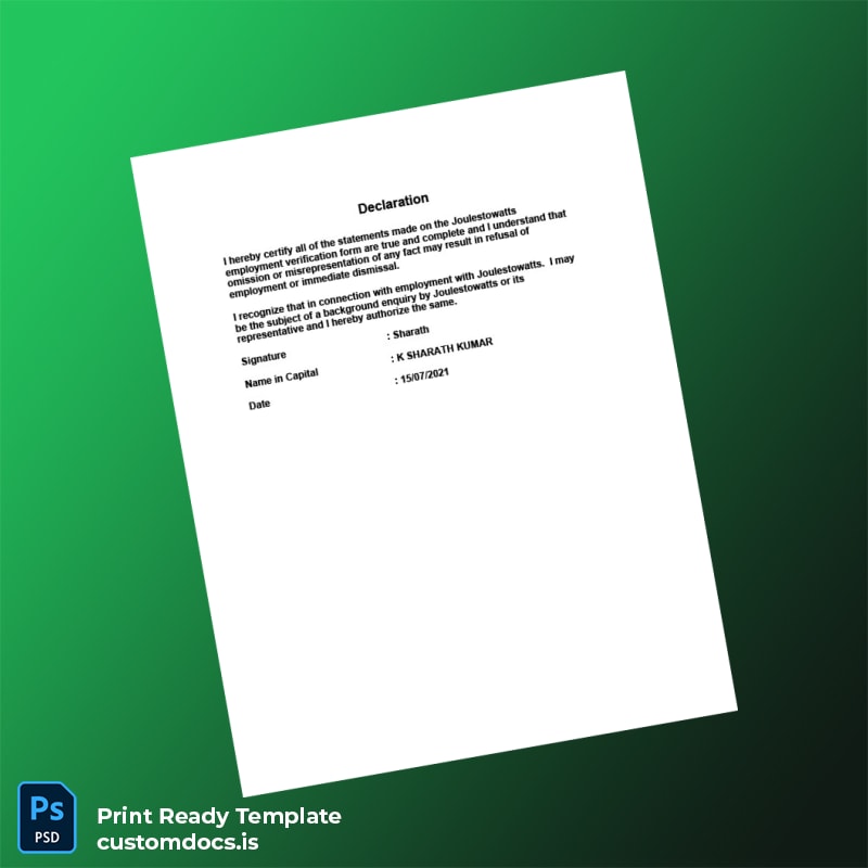 Custom India Igot Tech Solutions Employment Verification Letter Template in Word and PDF formats page 7 File Preview - CustomDocs