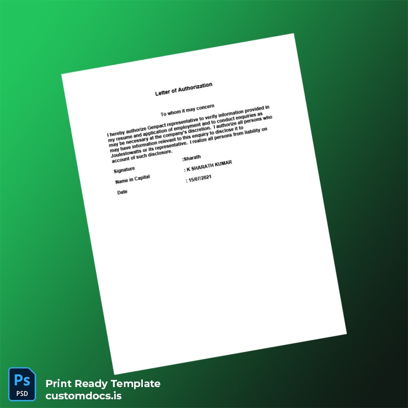 Custom India Igot Tech Solutions Employment Verification Letter Template in Word and PDF formats page 8 File Preview - CustomDocs