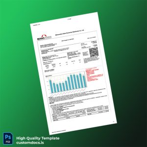 India Maharashtra State Electricity Distribution Co Ltd Editable Utility Bill Template in Word and PDF formats