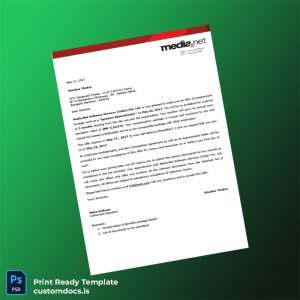 custom India Media Net Software Services India Pvt Ltd Employment Verification Letter Template - Word & PDF File Preview - CustomDocs