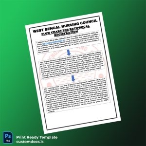 custom India Nursing Council Registration Certificate Template - Word & PDF File Preview - CustomDocs