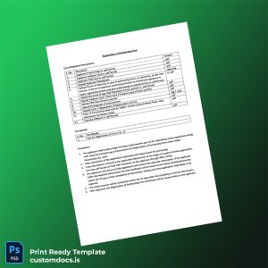 custom India Partnership Firm Registration Certificate Template - Word & PDF File Preview - CustomDocs