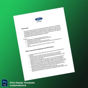 custom India RTO Road Transport Office Registration Certificate Template - Word & PDF File Preview - CustomDocs