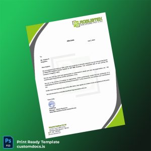 custom India RobusTEK Solutions Employment Verification Letter Template - Word & PDF File Preview - CustomDocs