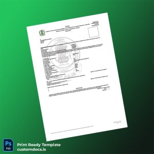 custom India SDM Tapa Registration Certificate Template - Word & PDF File Preview - CustomDocs