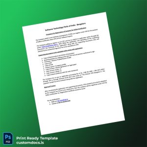 custom India Software Technology Parks of India Registration Certificate Template - Word & PDF File Preview - CustomDocs