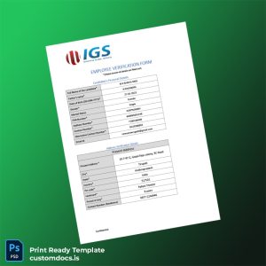 custom India Toshiba Software India Private Limited Employment Verification Letter Template - Word & PDF File Preview - CustomDocs