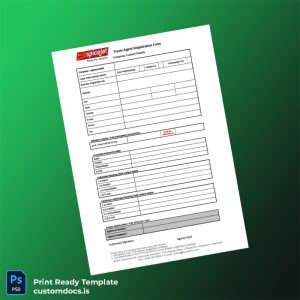 custom India Travel Agent Registration Form Template - Word & PDF File Preview - CustomDocs
