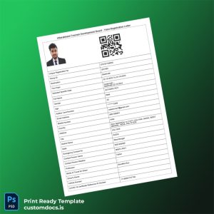 custom India UTDB Yatra Registration Letter Template - Word & PDF File Preview - CustomDocs