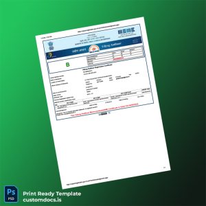 custom India Udhyam Registration Certificate Template - Word & PDF File Preview - CustomDocs