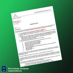 custom India Upcrest Engineering Design Consultants Pvt Ltd Employment Verification Letter Template - Word & PDF File Preview - CustomDocs