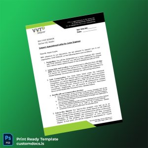 custom India VVNT SeQuor Employment Verification Letter Template - Word & PDF File Preview - CustomDocs