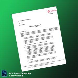 custom India Workex Solutions Employment Verification Letter Template - Word & PDF File Preview - CustomDocs