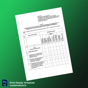 custom Kazakhstan Ministry of Health Registration Certificate Template - Word & PDF File Preview - CustomDocs