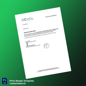 custom Malaysia Aisling Consulting Employment Verification Letter Template - Word & PDF File Preview - CustomDocs