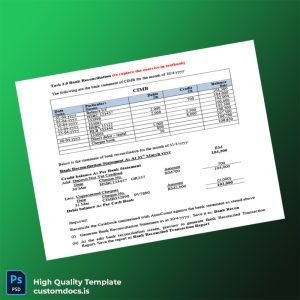 Malaysia CIMB Bank Reconciliation Guide Template in Word and PDF formats